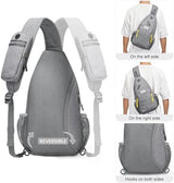 G4Free Sling Bag RFID Blocking Crossbody Backpack Travel Chest Bag Hiking Daypack for Women Men Outdoor Sports