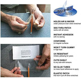 TEAR-AID Fabric Repair Kit, Type A Clear Patch for Canvas, Fiberglass, Leather, Polyester, Nylon & More, Gold Box, 2 Pack