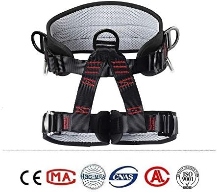 Climbing belts, Thicken Professional Half Body Safety Belt Climbing Gear for Tree Climbing, Fire Rescue, Rappelling and Other Outdoor Adventure Activities