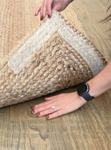 Carpet Tape Double Sided Heavy Duty Wide Carpet Tile Tape 4inx90ft Rug Gripper Indoor Outdoor Grip Tapes for Area Rugs on Hardwood Vinyl Concrete Wood Turf Floor Adhesive Two Stick