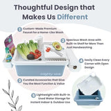 Enhanced Portable Sink: Patented Design, Electronic Faucet, 2-Gallon Capacity, Easy Setup, Instant Indoor & Outdoor Use - Ideal for Washing Dishes, Camping Hygiene, Gardening, Pottery & More