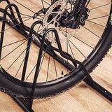 CyclingDeal Bike Rack Floor Parking Bike Stand for up to 6 Bicycles | Indoor, Home & Garage Storage Rack | Stable & Secure Bicycle Stand w/Tire Grooves Up to 29", Holding Plates & Custom Spacing