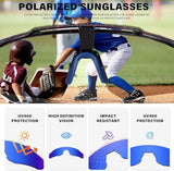5PACK Polarized Kids sunglasses Youth Softball Cycling Sports Sun Glasses Boys Girls UV400 Protection Goggles