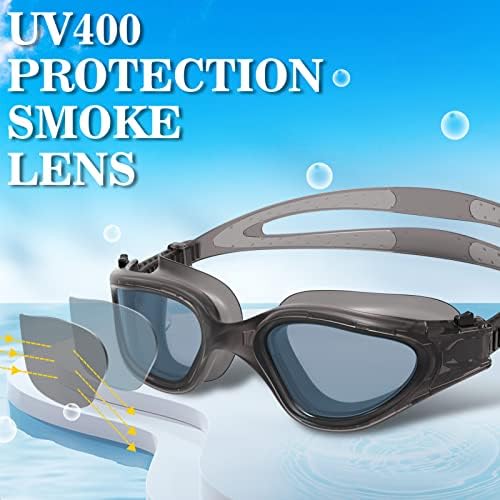 WIN.MAX Polarized Swimming Goggles Swim Pool Goggles Anti Fog Anti UV No Leakage Clear Vision for Men Women Adults Teenagers