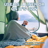 Sleeping Bag Liner, Travel Sheets & Adult Sleep Sack, Ultralight and Portable Summer Sleeping Bag - Ideal for Backpacking, Hotels and Hostels, Business Trips, Camping