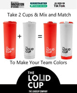 The LoudCup Tumbler + Stadium Horn - Insulated Cup Reusable Water Bottle Coffee Travel Mug - Worlds Loudest Cup for Game Day