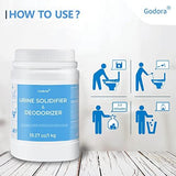 Godora ECO-Friendly Poo Urine Gel Powder with Spoon, Fast-Absorbing Camping Toilet Chemicals, Rapidly Biodegradable Eco Gel for Portable Toilet, for Outdoor Portable Bedpans & Emergencies