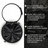 SURVIVOR Chalk Bag + Chalk Ball + Liquid Grip - Iconic Topographical Map, Draw String Closure, 2 Zippered Pockets, & Brush Holder - Bag for Rock Climbing, Bouldering, Weightlifting, Gymnastics & More