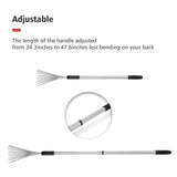 Extendable Handle Shrub Rake for Clean Debris Lawn Shrub Bush and Flowers
