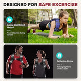 BAGAIL Weighted Vest, 5lbs/10lbs/12lbs/15lbs/20lbs/25lbs/30lbs Weight Vest with Detachable Pouch, Rucking Vest for Women, Men, Walking, Weight Loss, Training, Running