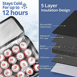 Maelstrom Soft Cooler Bag,Collapsible Soft Sided Cooler,24/30/60/75 Cans Beach Cooler,Ice Chest,Large Leakproof Camping Cooler,Portable Travel Cooler for Grocery Shopping,Camping,Road Trips