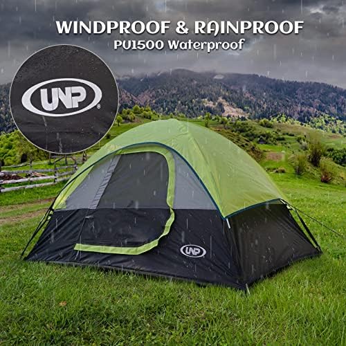 Camping Tent 2 Person, Waterproof Windproof Tent with Rainfly Easy Set up-Portable Dome Tents for Camping…