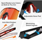 HAAYOT Polarized Sports Sunglasses for Men Women Youth Baseball Cycling Running Softball Biking Glasses 5 Lenses