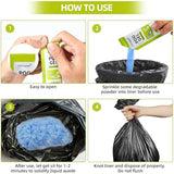 Portable Toilet Powder, Eco Absorbent Gel Liquid Waste Gelling and Deodorizing, Poo Urine Powder for Emergency Toilet Waste Treatment, Camping Outdoor Hiking