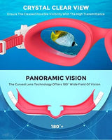 OMID Kids Swim Goggles, P2mini Polarized Swimming Goggles Comfortable for Age 6-14