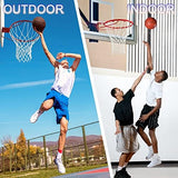 Basketball Net Outdoor,(7.16 oz) 12 Loops Professional Heavy Duty Basketball Net Replacement,All Weather Anti Whip,Suitable for Outdoor Standard Basketball Hoop