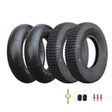 2-Pack 16"x 4.80/4.00-8 Universal Replacement Pneumatic Tire and tube-TR13 Straight Valve Stem,435LBS Load,for TRUPER Wheelbarrow,Yard Trailer,Mower,Hand Truck,Garden Trailer,Utility Cart,Wagon