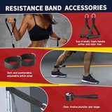 WHATAFIT Resistance Bands, Exercise Bands，Resistance Bands for Working Out, Work Out Bands with Handles for Men and Women Fitness, Strength Training Home Gym Equipment