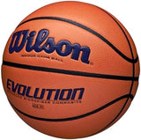 WILSON Evolution Indoor Game Basketballs - Size 5, Size 6 and Size 7