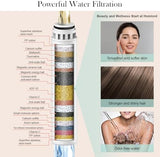 Filtered Shower Head with Handheld Matte Black - High Pressure 6 Modes, 120 Anti-clog Nozzles, Detachable Showerhead with Hard Water Filters, Extra Long 6ft Hose, Power Wash Mode for Bathroom