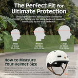Retrospec Retrospec Dakota Bike Helmet - Skateboard Helmet Premium Protection Multi-Sport Bike, BMX, Skating, Scooter, and Skate Helmet