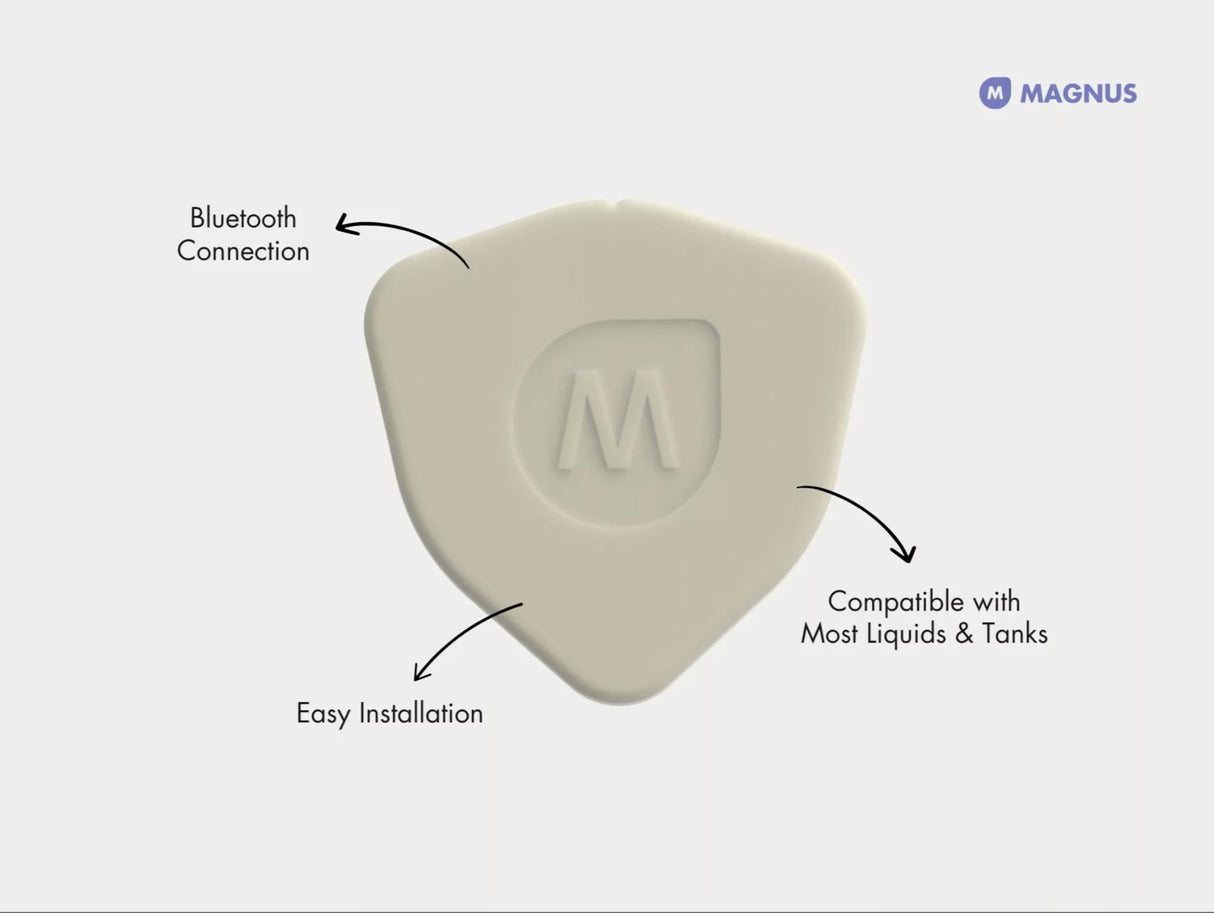 Magnus HAWKi Smart Oil Tank Level Monitor Radar Gauge - Bluetooth Connection to Phone App, Universal Fit - No Drilling Required - Plastic Oil Tank Level Gauge.