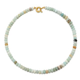chorfla Beaded Gemstone Necklace for Women Summer Beach Handmade Jewelry