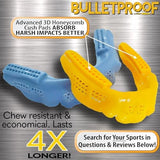 Bulletproof: World’s Thinnest Most Breathable Mouthguard is 3X Stronger! MMA Football Basketball Hockey Lacrosse Rugby BJJ Boxing Sports Mouth Guard Grinding Teeth. Men Women Adult Youth Kids Braces