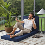 Sleeping Mats for Adults,Memory Foam Folding Pad,Cool Trifold Mattress,Machine Washable Mesh Cover,Breathable,Cot Size Floor Mattress Topper,Guest Bed,Summer Camping