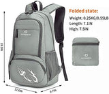 35L Lightweight Foldable Waterproof Packable Travel Small Hiking Backpack Daypack for men women