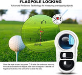 Golf Rangefinder with Slope and Pin Lock Vibration, External Slope Switch for Golf Tournament Legal, Rangefinders with Rechargeable Battery 600/1000YDS Laser Range Finder