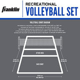 Franklin Sports Volleyball and Badminton Set
