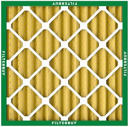 Filterbuy 20x20x2 Air Filter MERV 11 Allergen Defense (4-Pack), Pleated HVAC AC Furnace Air Filters Replacement (Actual Size: 19.50 x 19.50 x 1.75 Inches)