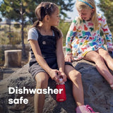 HYDRO FLASK Kids Water Bottle Jr. Stainless Steel Insulated With Straw Cap for Water, Milk, Juice, School, Camp, Sport, Play and Lunch, Easy to Clean, Leak-Resistant