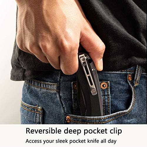 CIVIVI Folding Pocket Knife Baklash C801H (Double Black)