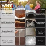 JupDec Basketball Display Case Acrylic Clear 10" Full Size with Solid Wood Base, UV Protected Soccer Display Stand Box for Autographed Standard NBA WNBA Ball Memorabilia Keepsake Ideal Gift Athlete