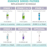 APEC Water Systems FILTER-MAX-ES75 75 GPD High Capacity Complete Replacement Filter Set For Essence Series Reverse Osmosis Water Filter System Stage 1-5