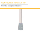 Hugo Mobility Adjustable Adult Crutches For Walking, Walking Crutches, Comfortable Lightweight Crutches with Underarm Pad and Hand Grip, For Users 52 to 60 Inches