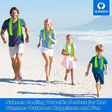 Sukeen [4 Pack] Cooling Towel (40"x12"), Ice Microfiber Towel, Soft Breathable for Yoga, Sport, Running, Gym, Workout, Camping, Fitness & More Activities
