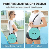 ALEVMOOM Upgraded Collapsible Stool with Cushion,440LBS Max Weight,17.7" Height Adjustable,Sturdy Portable Telescoping Stool,Folding Camping Stool for Outdoor Hiking Travel