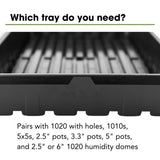 Bootstrap Farmer 1020 Trays (10-Pack), Heavy Duty No-Hole Flats for Microgreens, Fodder & Seedling Propagation - 1.8mm Thick Reusable Plastic