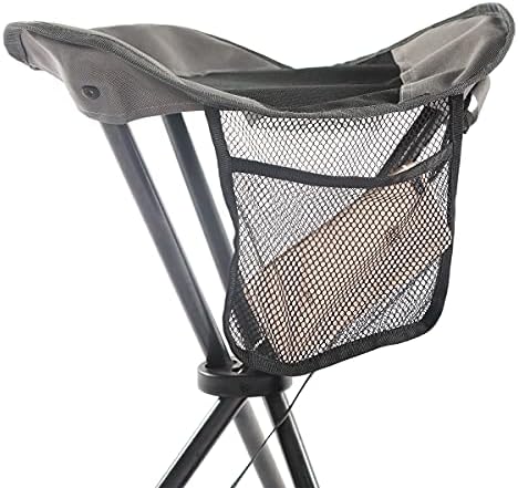 PORTAL Tall Folding Tripod Stool for Outdoor Camping Walking Hunting Hiking Fishing Travel, Support 225 lbs