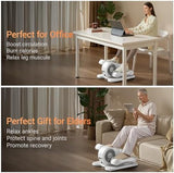 Under Desk Elliptical Machine, Electric Seated Pedal Exerciser, Mini Ellipse Leg Exerciser with Remoter, 12 Level Speeds, Forward & Reverse Direction, Manual & Auto Mode for Home Office