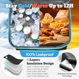 INSMEER Cooler with Wheels and Handle, 80 Cans/50L Rolling Cooler, Portable Soft Sided Cooler with Wheel, 2-in-1 Collapsible Cooler Trolley Cart, Large Coolers for Grocery Shopping