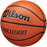 WILSON Evolution Indoor Game Basketballs - Size 5, Size 6 and Size 7