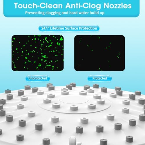 Shower Head with Handheld, Filtered Shower Head with 80" Extra Long Hose, 20-Stage Filter for Softening Hard Water to Improve Hair and Skin Problems