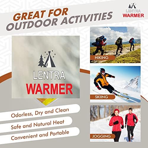 Hot Hand Warmers - 50 Count - 10 Hours Long Lasting Heat, Safe Natural Odorless Air Activated Heat Packs for Hands, Toes and Body - TSA Approved