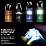 MalloMe Camping Lantern Multicolor 8 Pack Lanterns for Power Outages, Camping Lights for Tent Hanging, Camp Light Tent Lamp Emergency Battery Powered LED Lantern (Rechargeable Batteries Not Included)