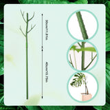 Plant Stakes Set, Stackable Monstera Plant Support, Garden Plant Support Stakes for Indoor Outdoor Plants, Climbing Structures Holder Stick Moss Pole for Support Tall Potted Plants (Green 5 Pack)