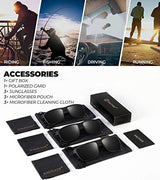 KALIYADI Polarized Sunglasses for Men, Lightweight Sun Glasses with UV Protection for Driving Fishing Golf